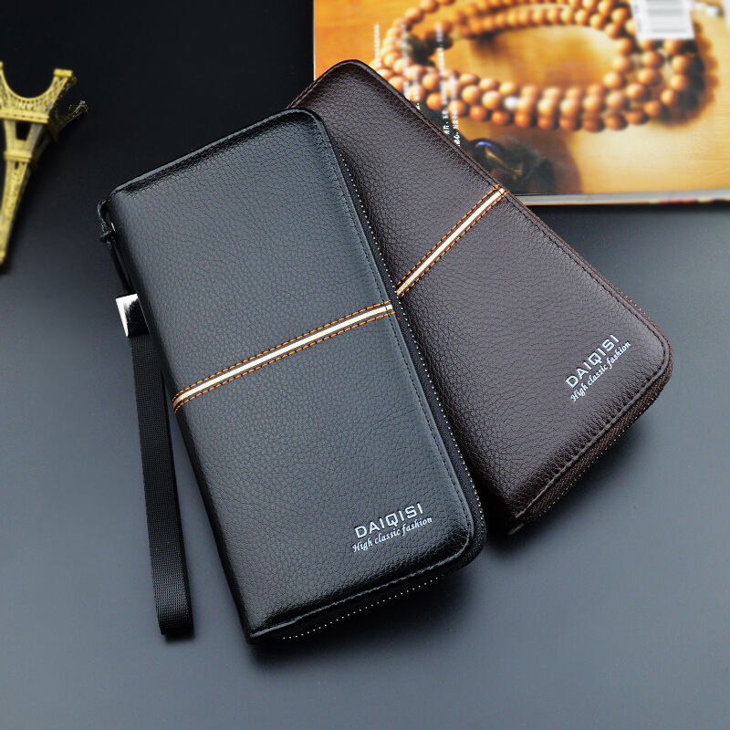 Luxury Bags Photos - L-Capacity NEW Men Clutch Long Wallet