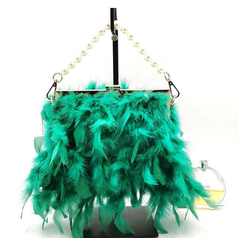 Luxy Moon Feather Handbag Wome - đánh giá và giá Luxury Bags White