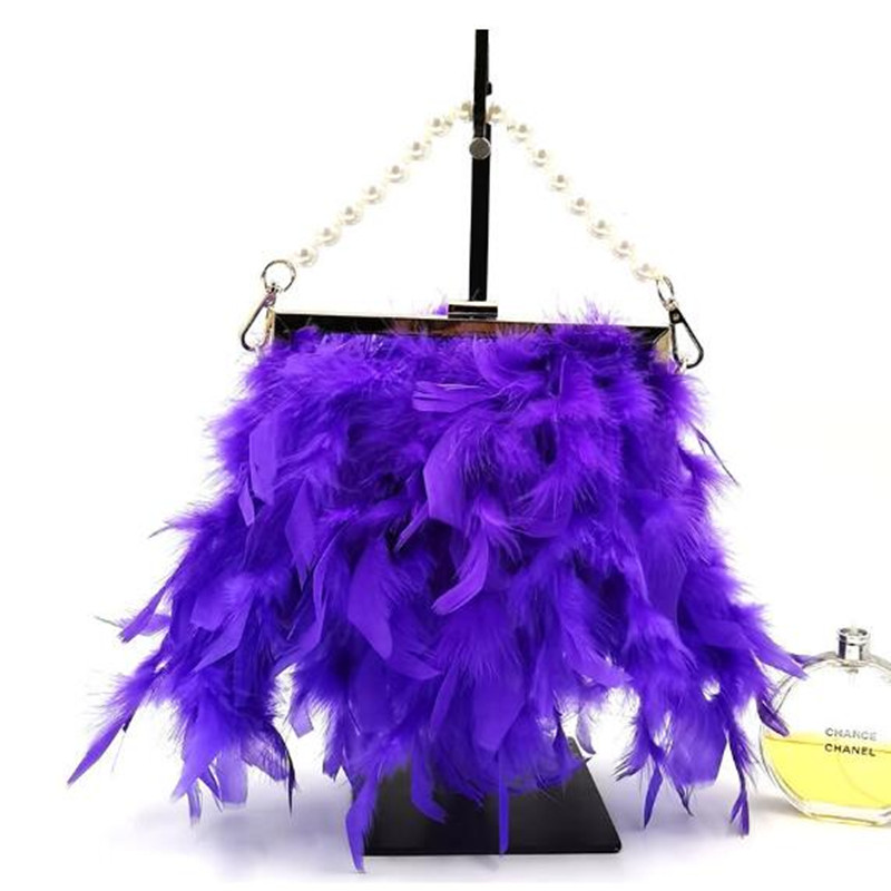 Luxy Moon Feather Handbag Wome - đánh giá và giá Luxury Bags White
