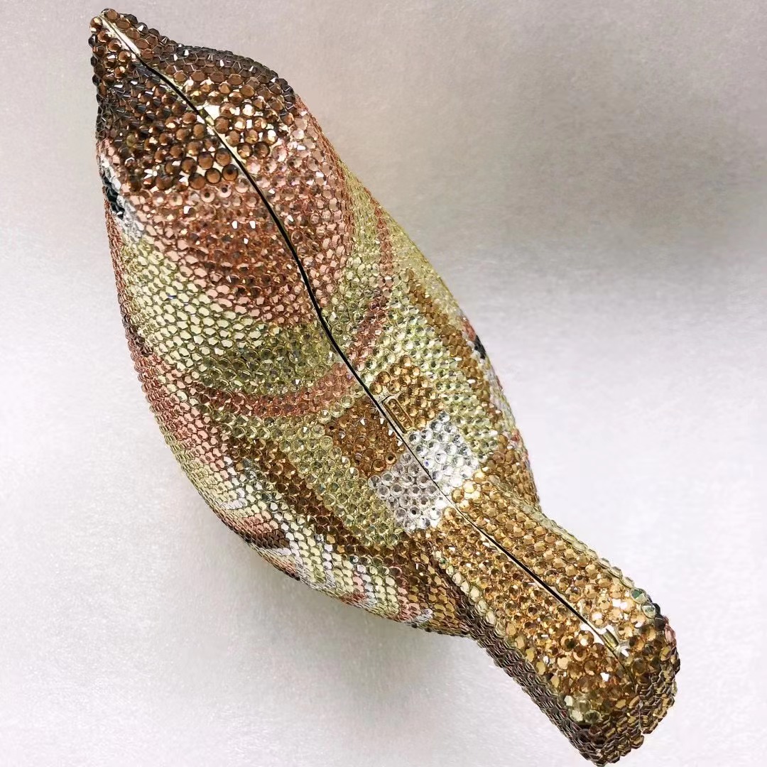 Bird Diamond Evening Bag Clutc - đánh giá và giá Luxury Bags White