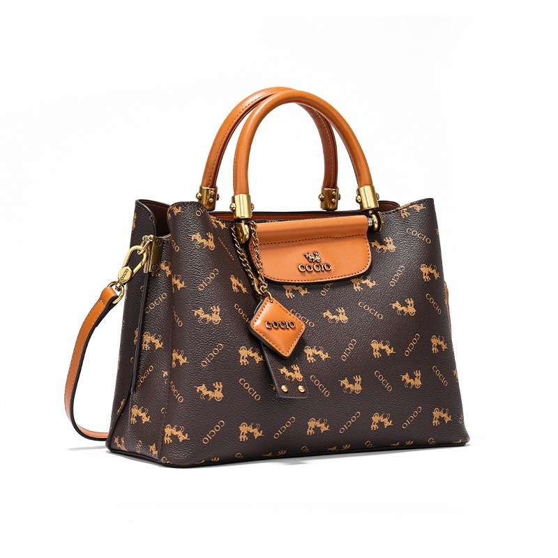 COCIO Vintage Monogram Tote Ba - đánh giá và giá Tote Bag Leather Monogram