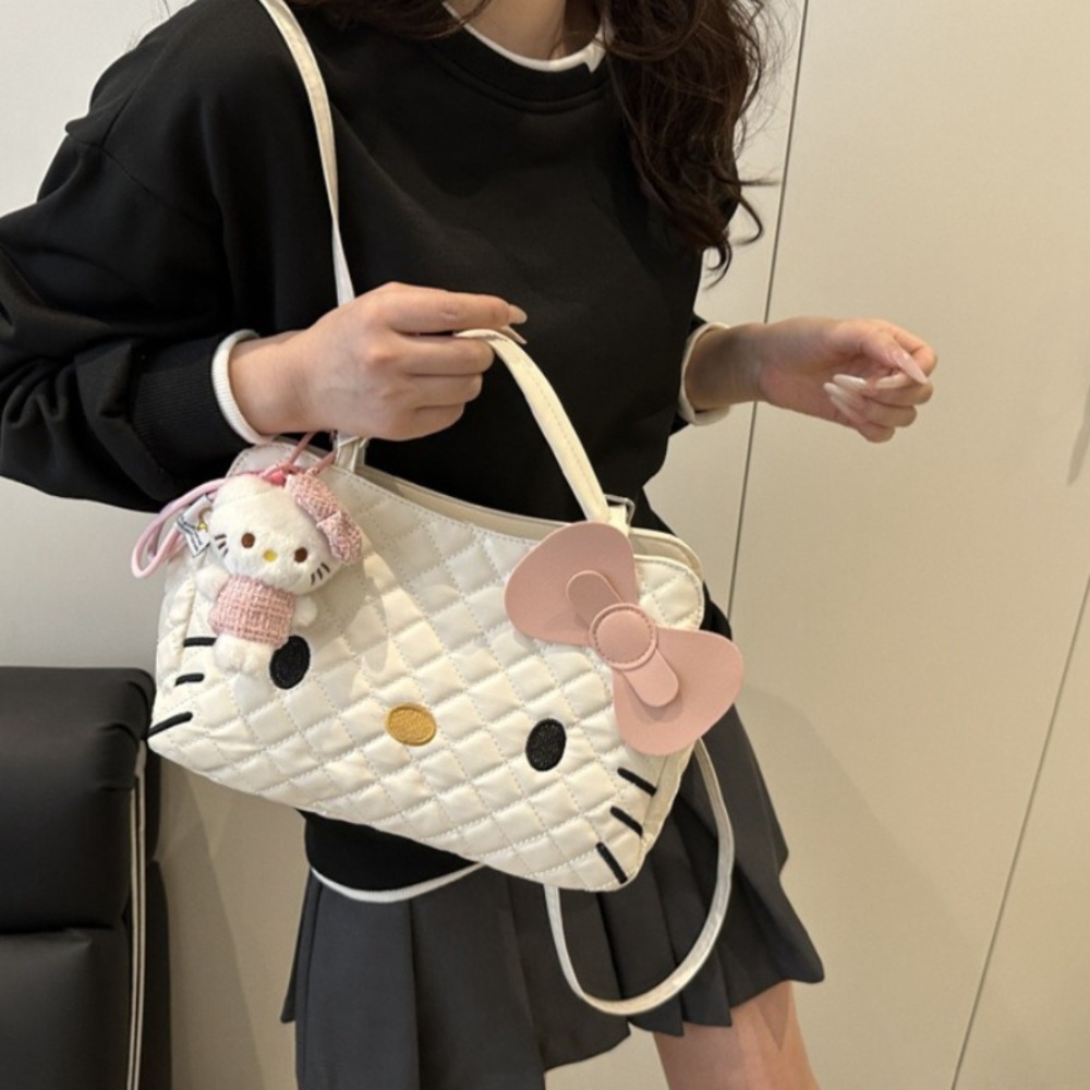 White Hello Kitty Handle Bag L - đánh giá và giá Luxury Bags White