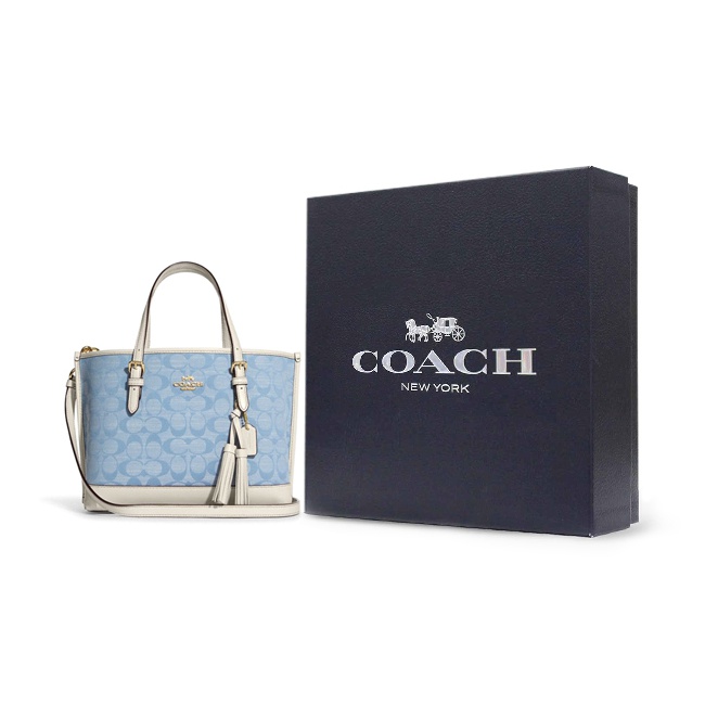 COACH Canvas With Leather Tote - đánh giá và giá Tote Bag Leather Monogram