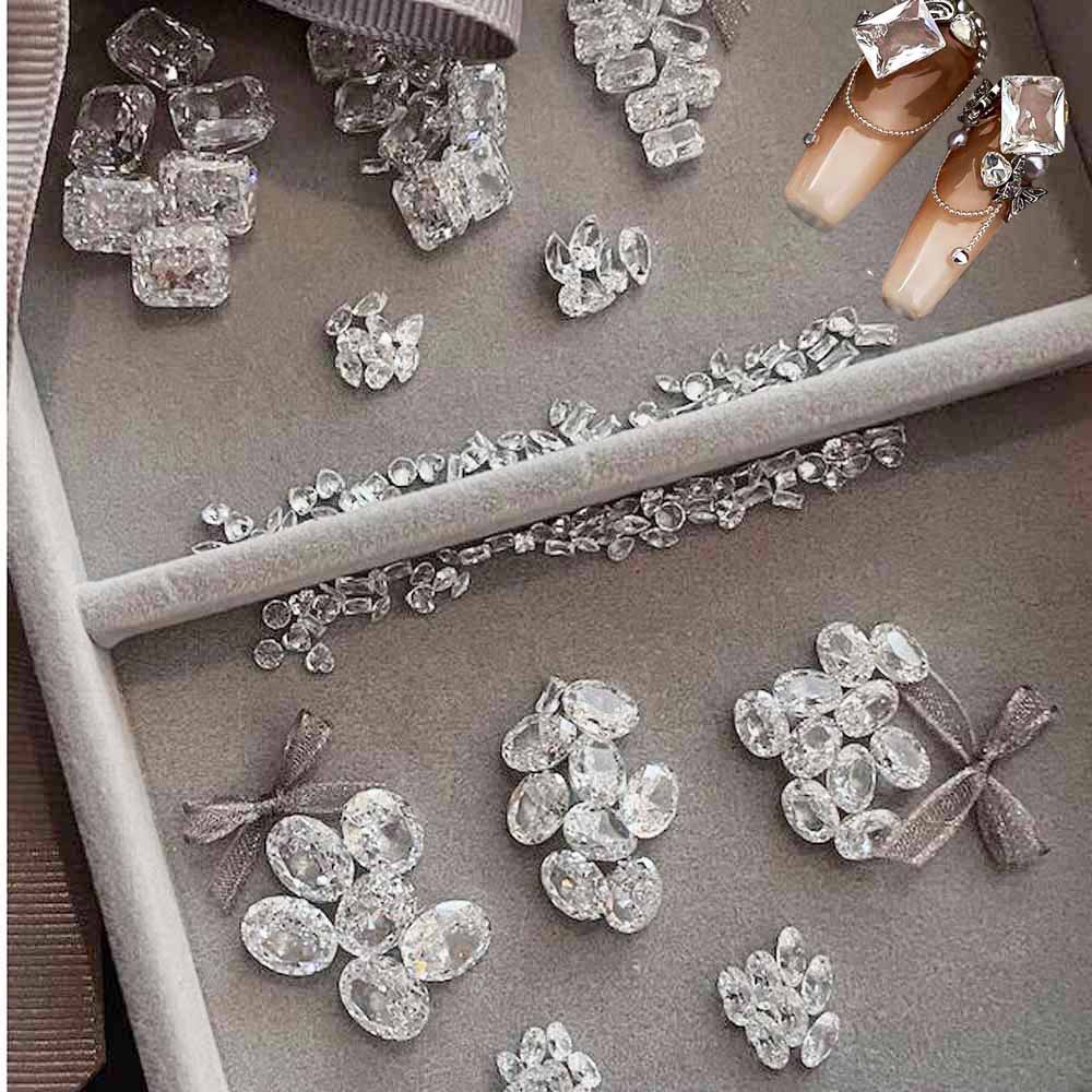 10pcs White Crystal Zirconia N - đánh giá và giá Luxury Bags White