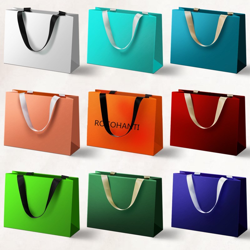20pcs Custom Print Logo Elegan - đánh giá và giá Luxury Bags White