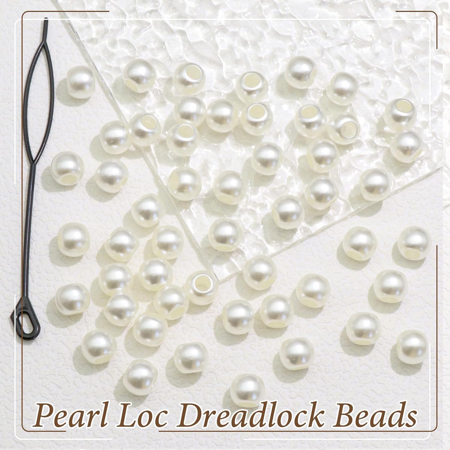 50PCS Hair Beads for Braids Pe - đánh giá và giá Luxury Bags White