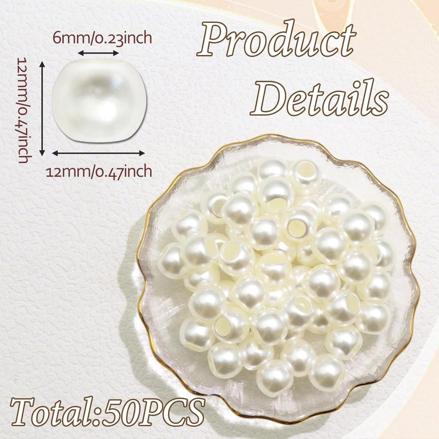 50PCS Hair Beads for Braids Pe - đánh giá và giá Luxury Bags White
