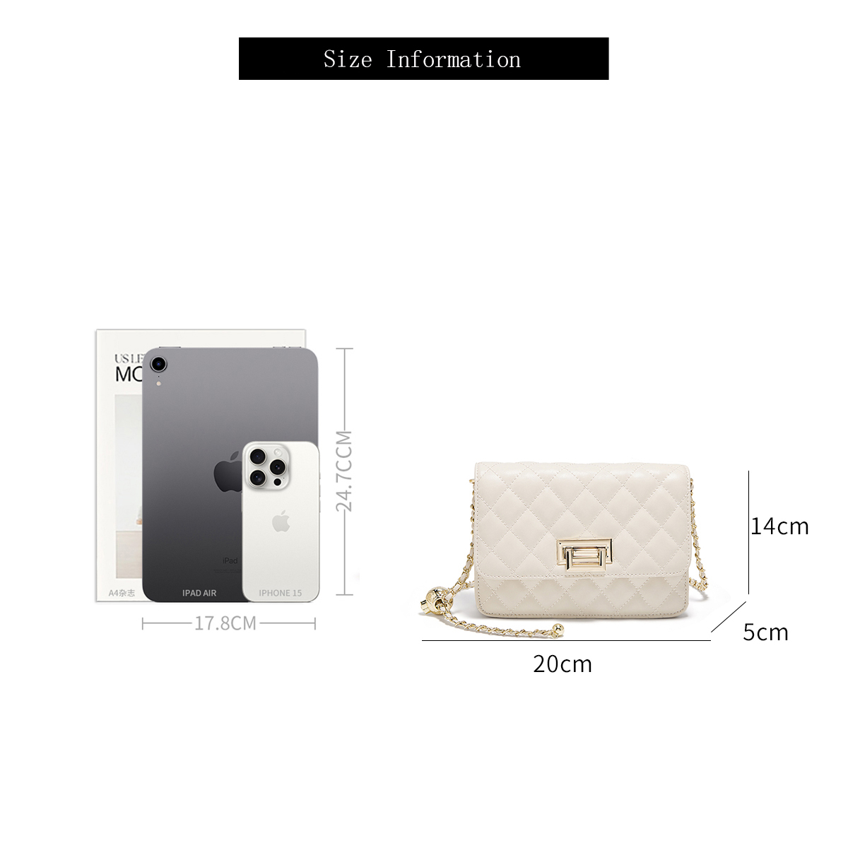 FOXER 2026 Women White Quilted - đánh giá và giá Luxury Bags White