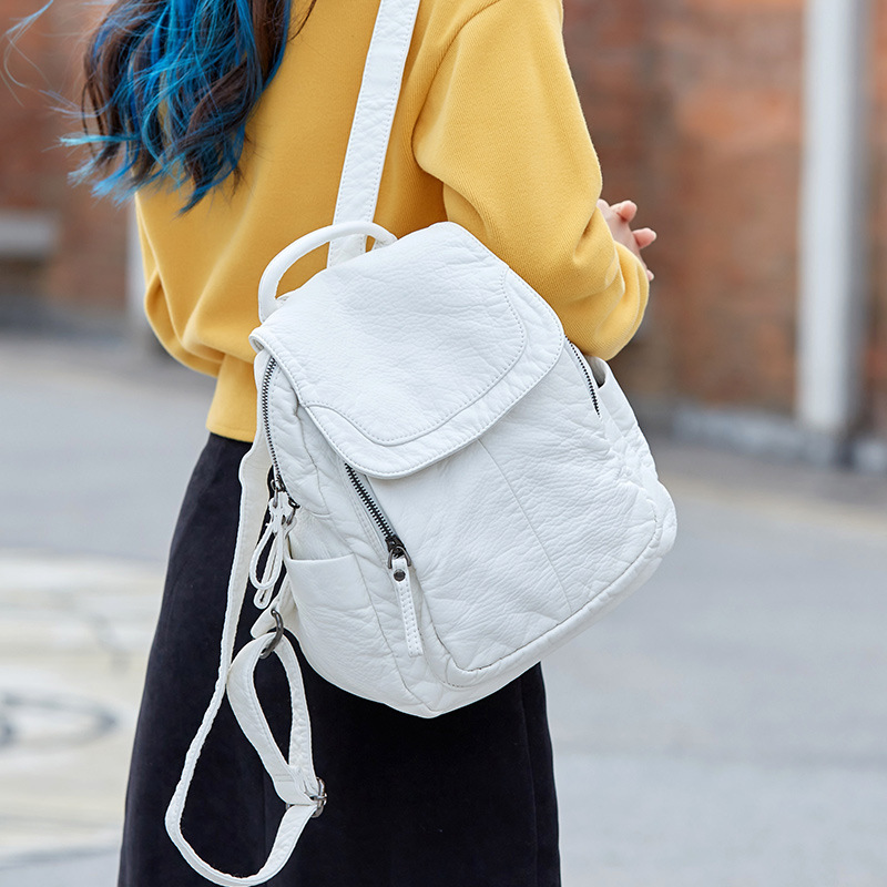 Women's Backpack White Washed  - đánh giá và giá Luxury Bags White