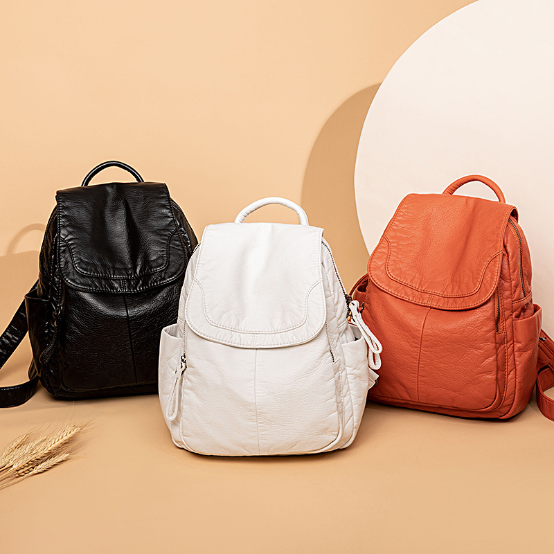 Women's Backpack White Washed  - đánh giá và giá Luxury Bags White