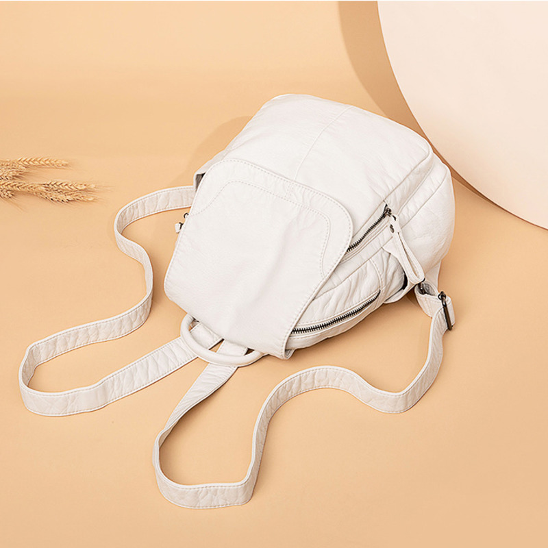 Women's Backpack White Washed  - đánh giá và giá Luxury Bags White