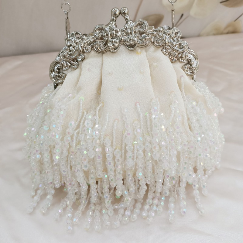 Elegant Bride Bags Vintage Tas - đánh giá và giá Luxury Bags White