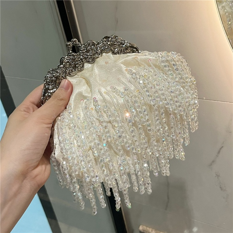 Elegant Bride Bags Vintage Tas - đánh giá và giá Luxury Bags White