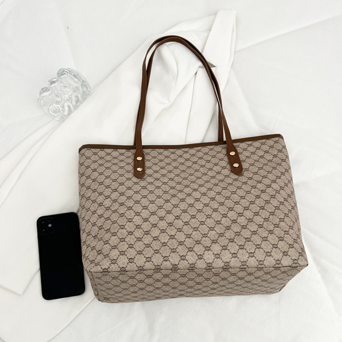 Luxury Vintage Women Tote Bag  - đánh giá và giá Tote Bag Leather Monogram