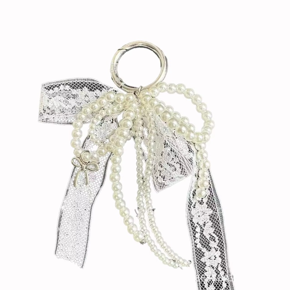 fashion Lace Keychain Bow Whit - đánh giá và giá Luxury Bags White