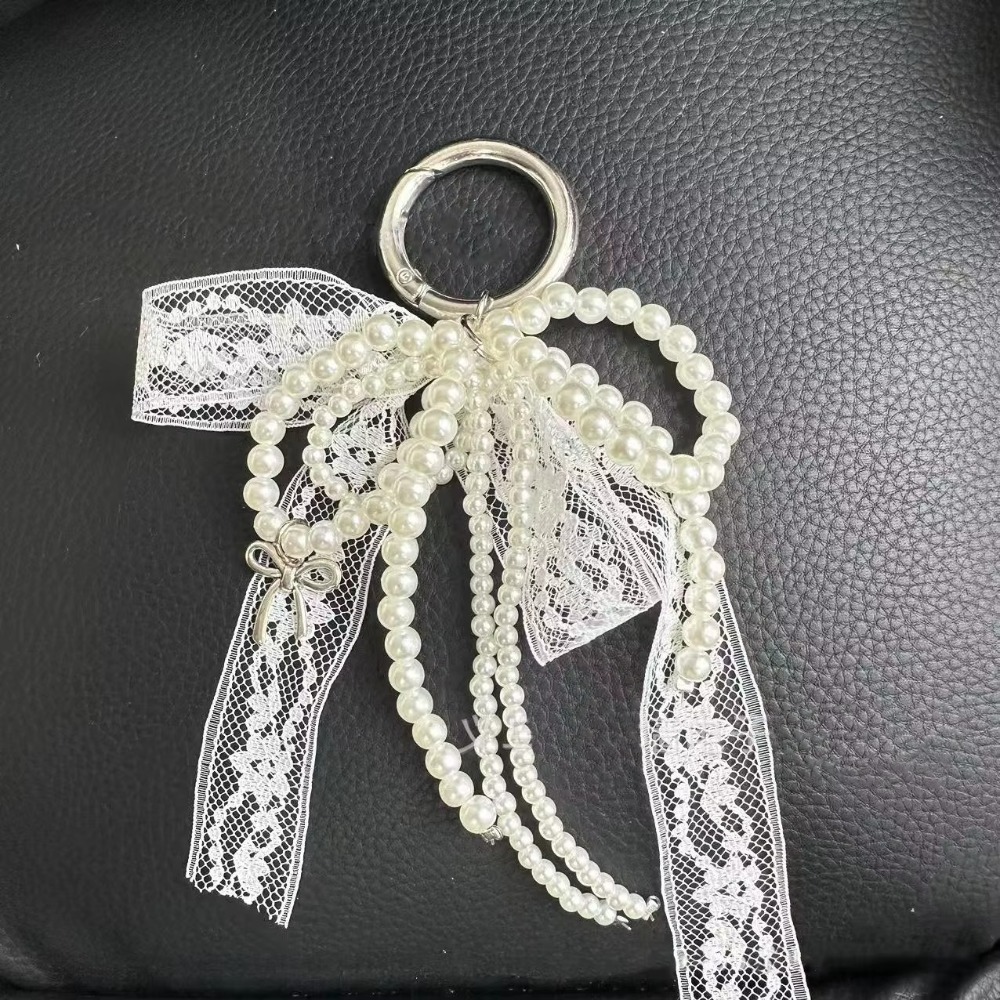 fashion Lace Keychain Bow Whit - đánh giá và giá Luxury Bags White
