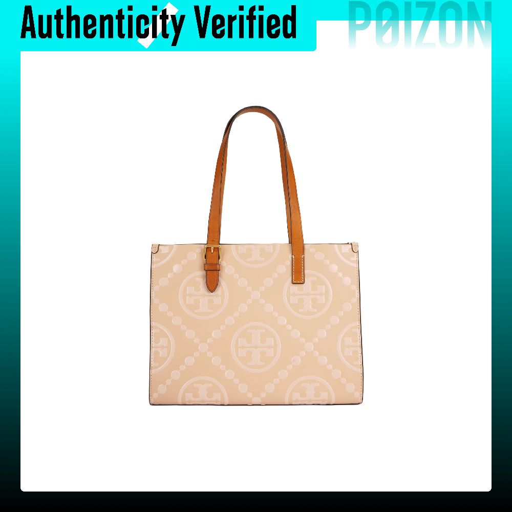 TORY BURCH Tory Burch T Monogr - đánh giá và giá Tote Bag Leather Monogram