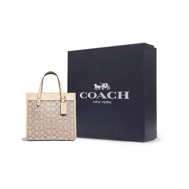 COACH Field Fabric With Leathe - đánh giá và giá Tote Bag Leather Monogram